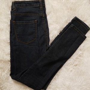 Dark wash low waist jeans